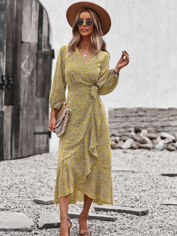 knee length dresses for ladies Living In The Moment Blue Abstract Midi Dress – Shop the Mint main image 0