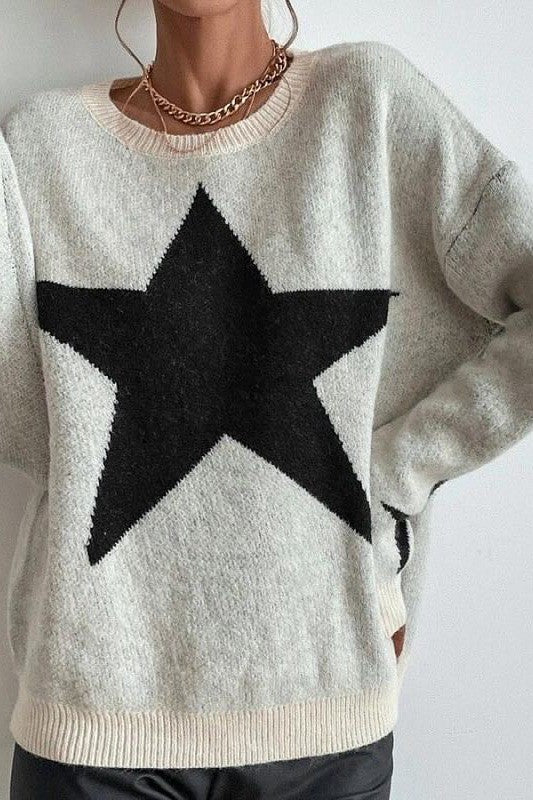 Oversized star sweater best sale