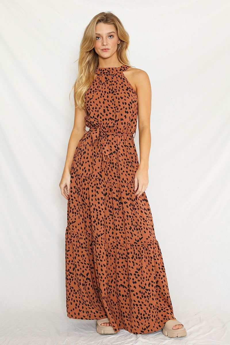 Halter maxi dress