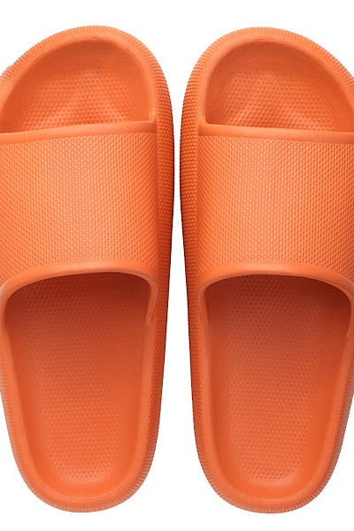 Rubber slide sandals