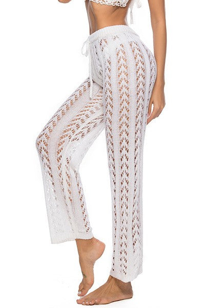 Knit cover up pants