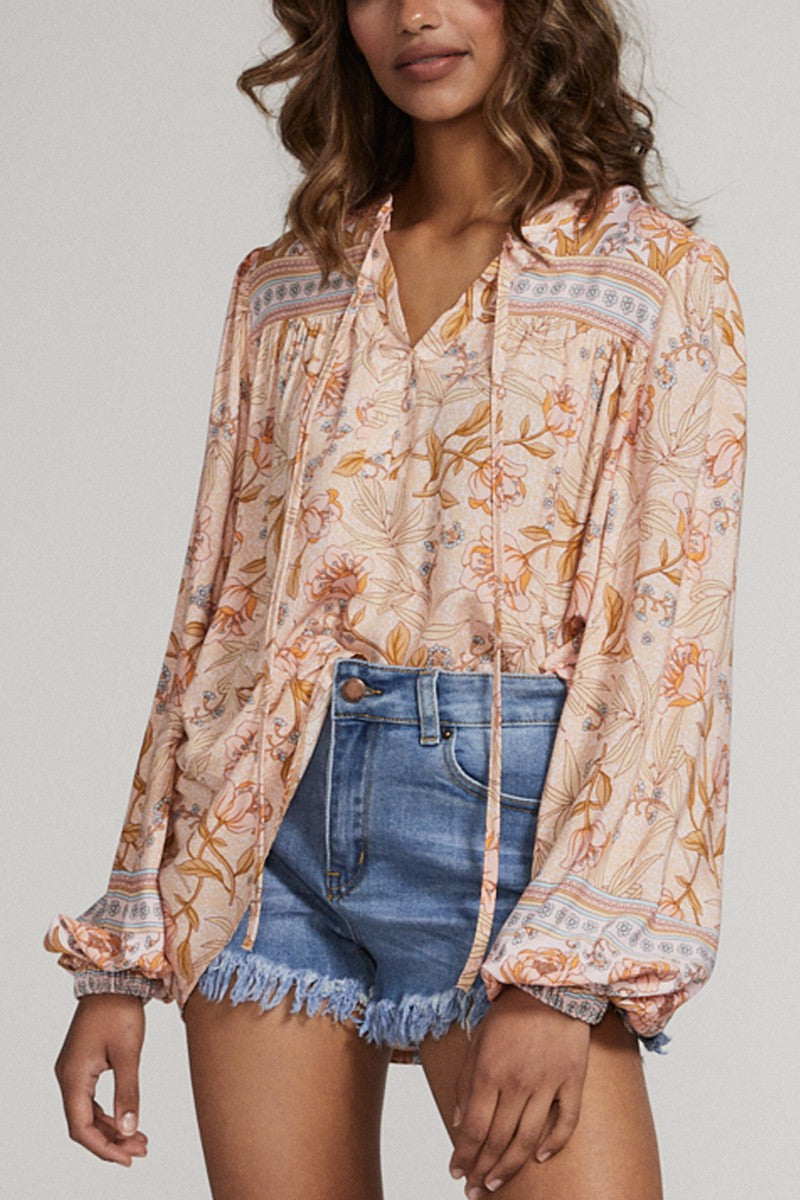 Floral print tunic