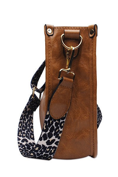 Leopard Strap Crossbody Purse