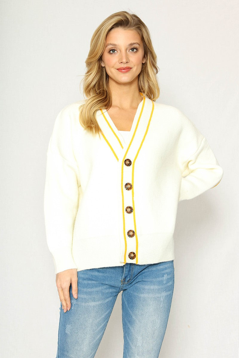 Smiley face cardigan