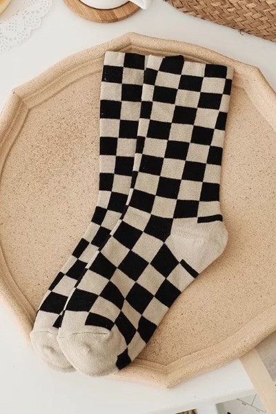 Checkered socks