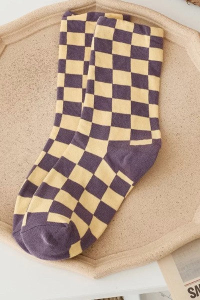 Checkered socks