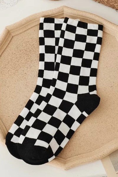 Checkered socks