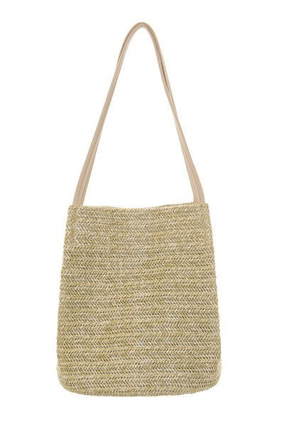 Straw tote bag