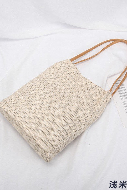 Straw tote bag