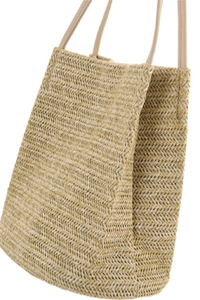 Straw tote bag