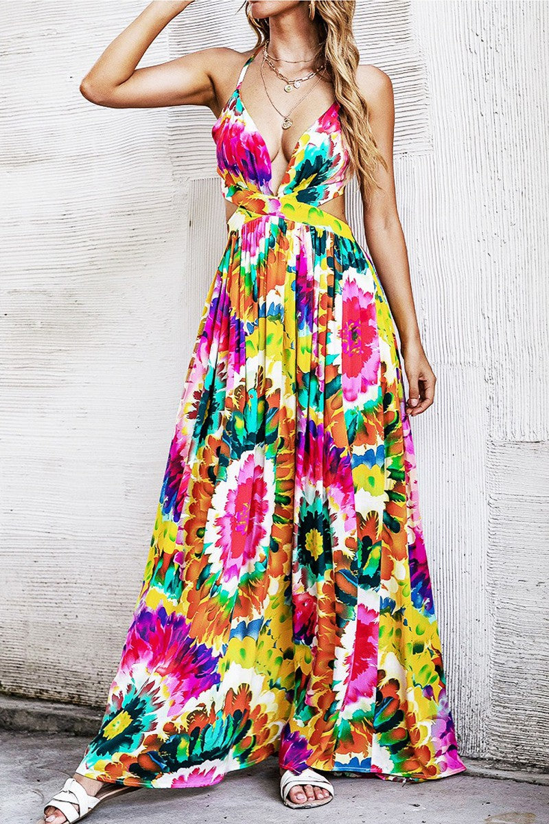 Maxi Dress with Back Tie Detail