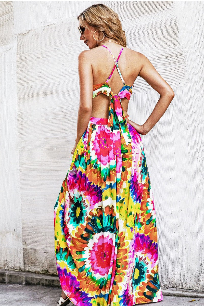 Maxi Dress with Back Tie Detail