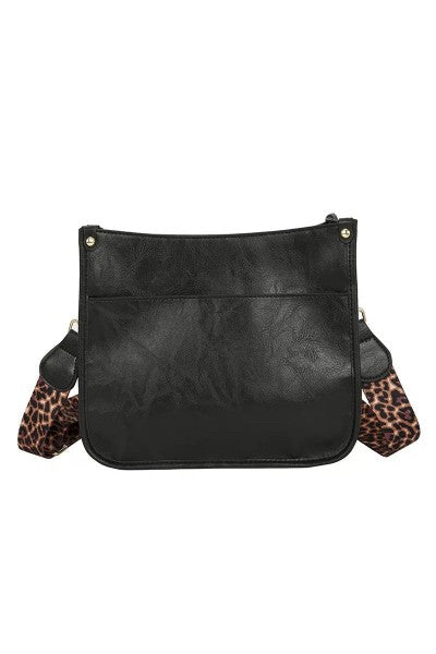 Leopard Strap Crossbody Purse