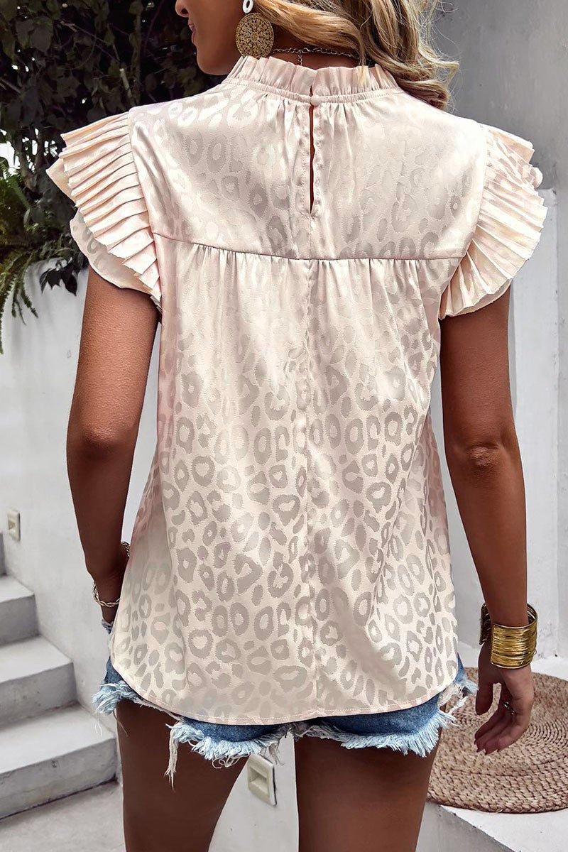 Cheetah Satin Blouse