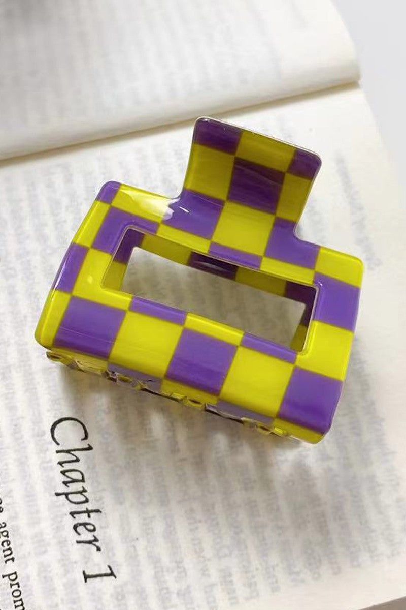 Checkered Hair Clip