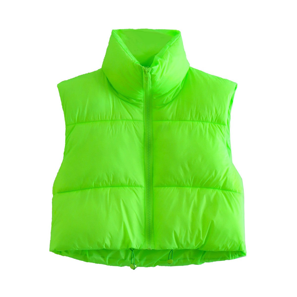 Cropped puffer vest