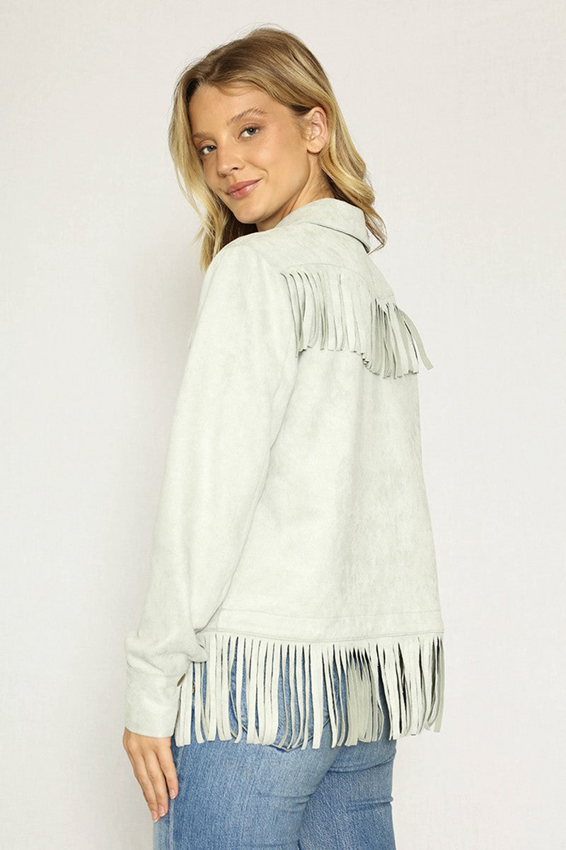 Western fringe jacket