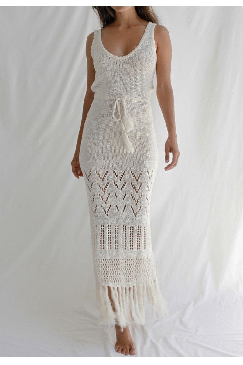 Knit cover up dress