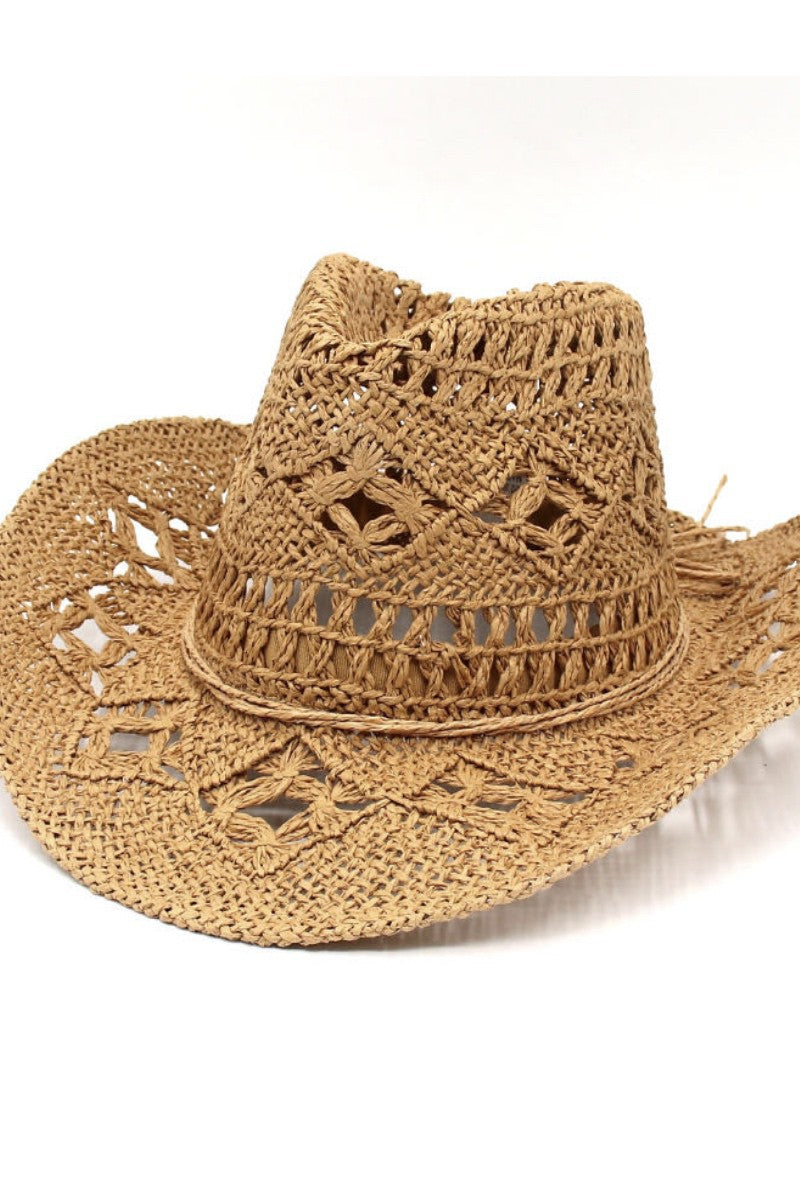 Straw cowboy hat