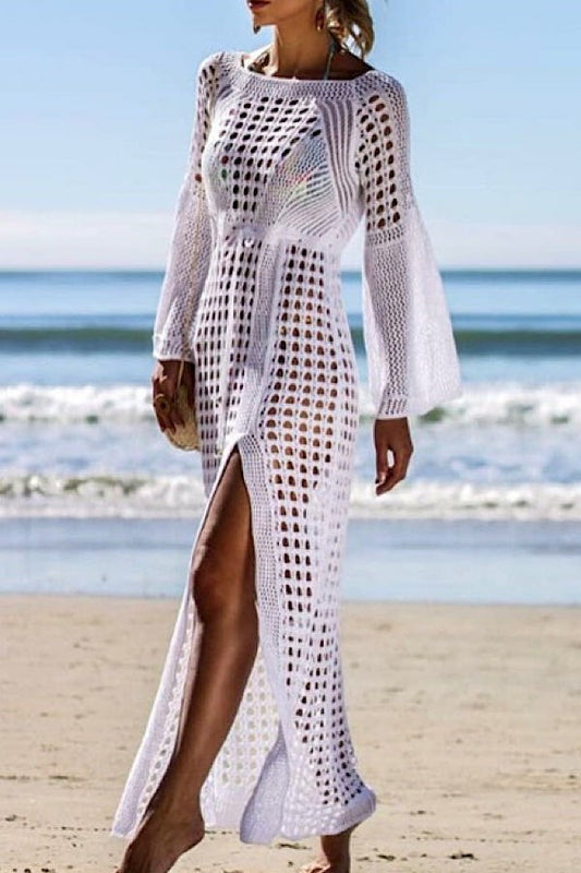 Crochet maxi cover up