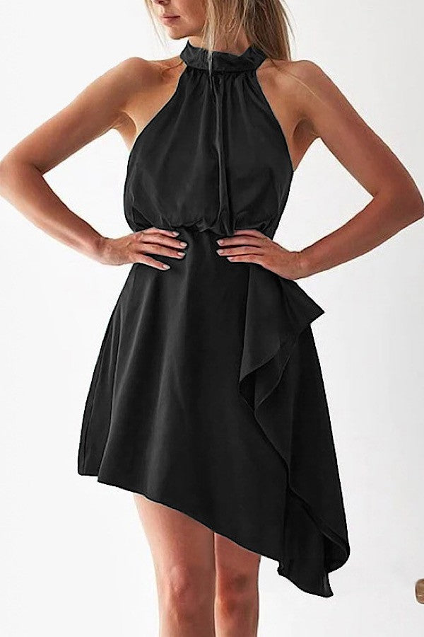 Silk halter dress