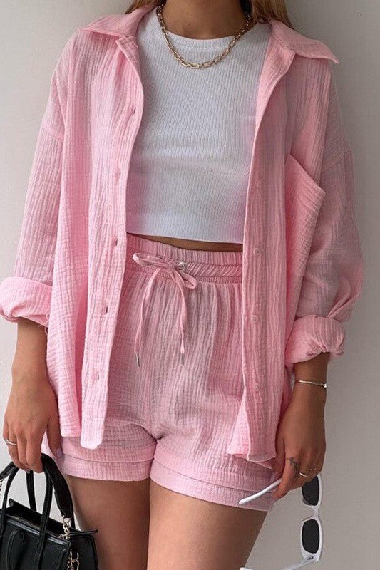 Two piece shorts set