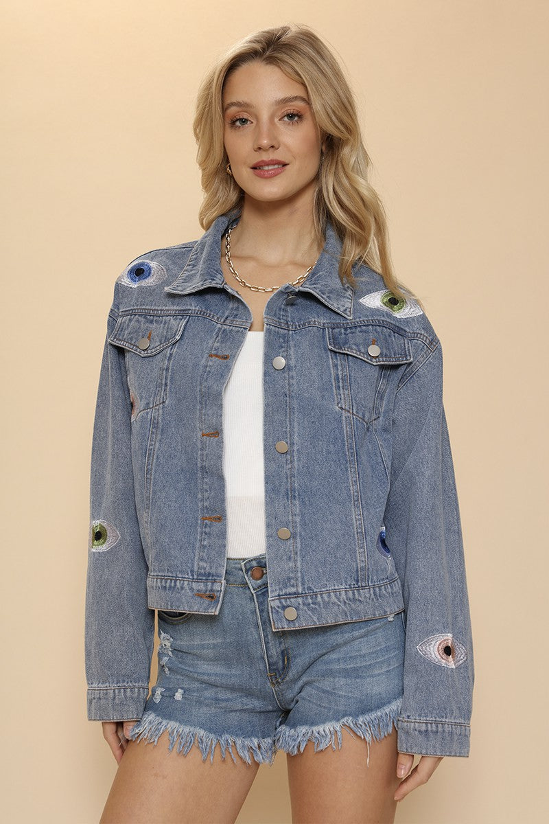 Evil Eye denim jacket