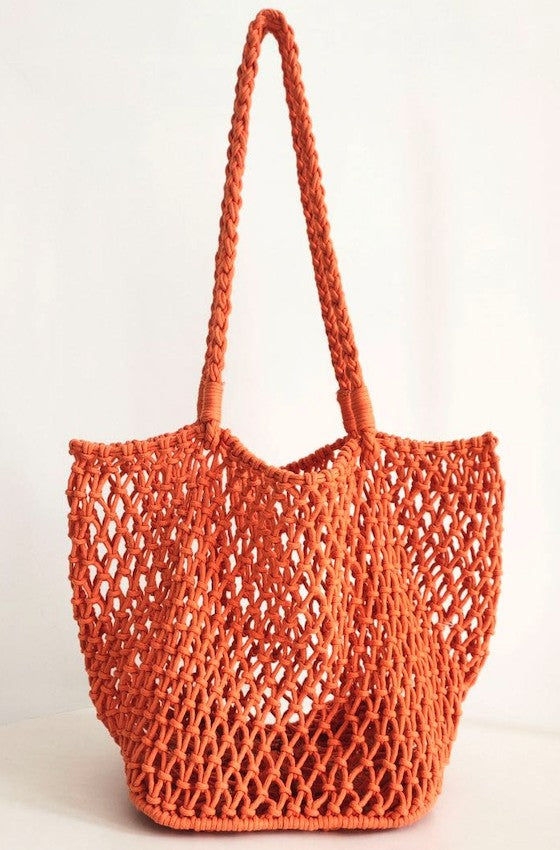 Braided Net Tote Bag