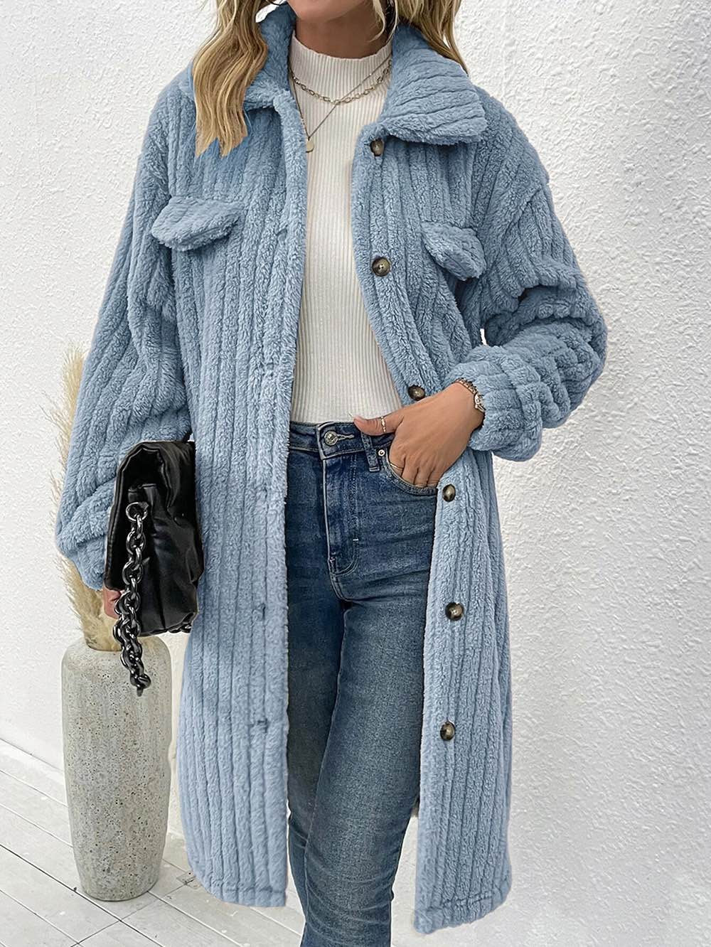 Long sherpa coat