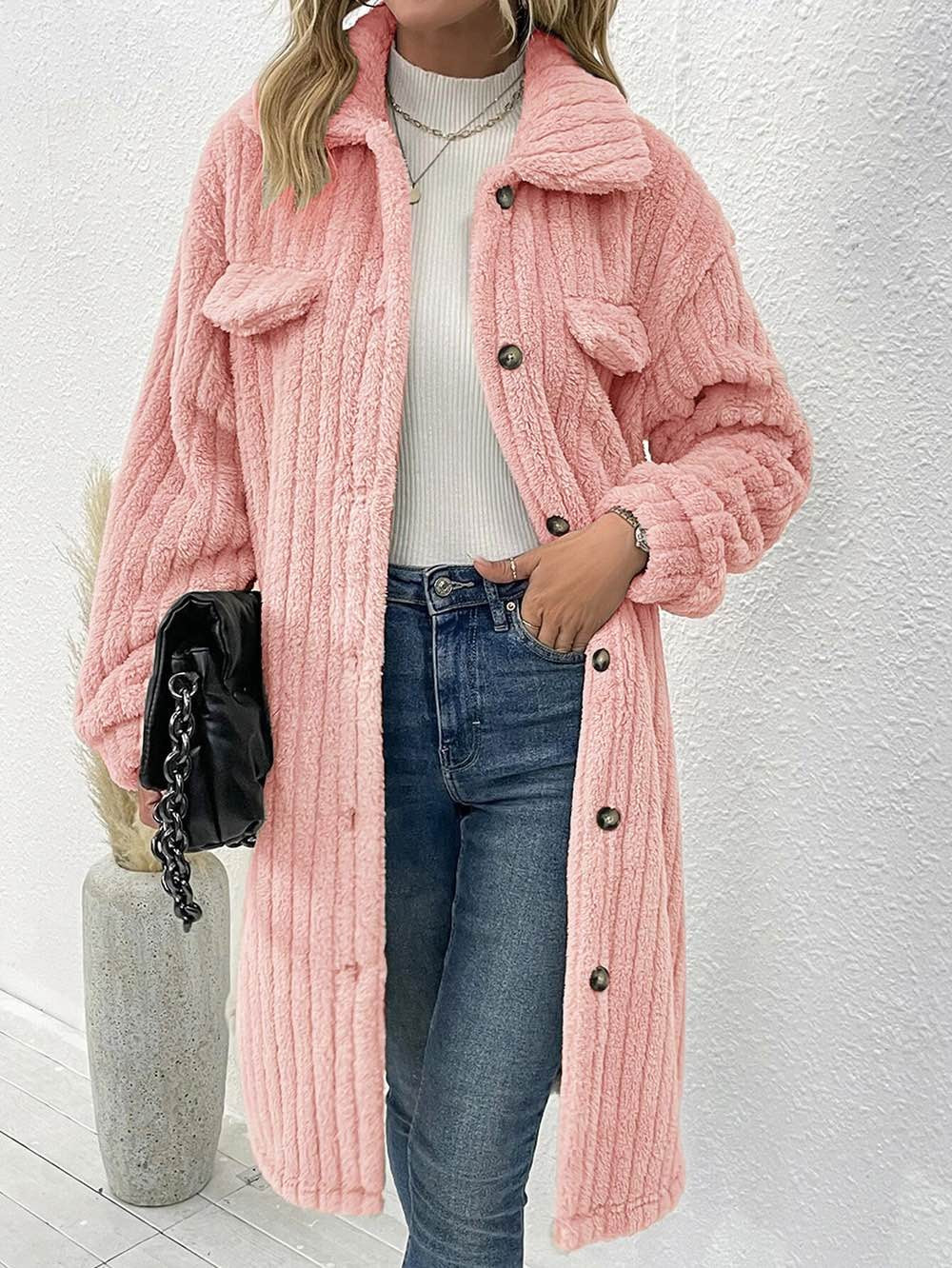 Long sherpa coat