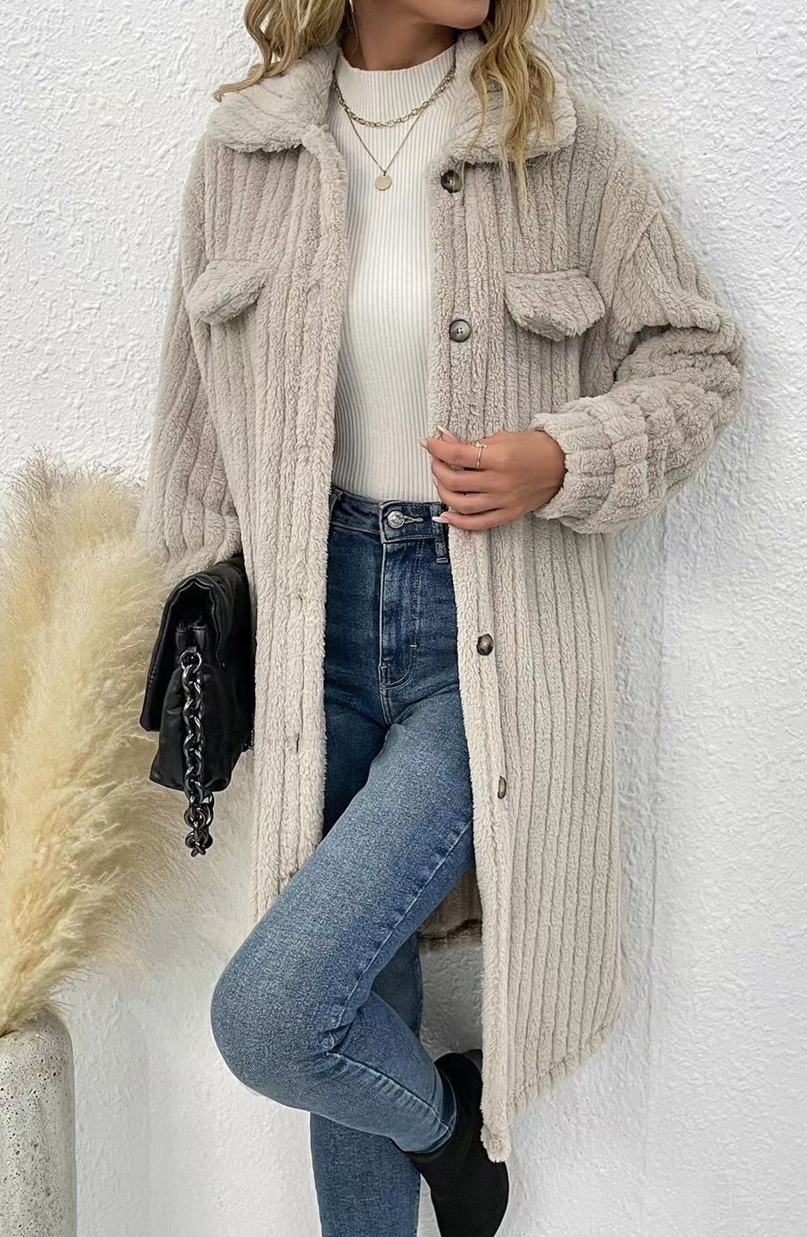 Long sherpa coat