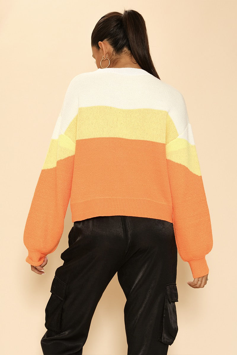 Candy corn Halloween Sweater