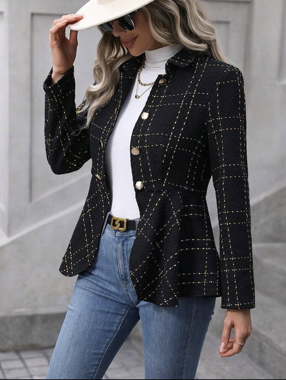 Peplum blazer