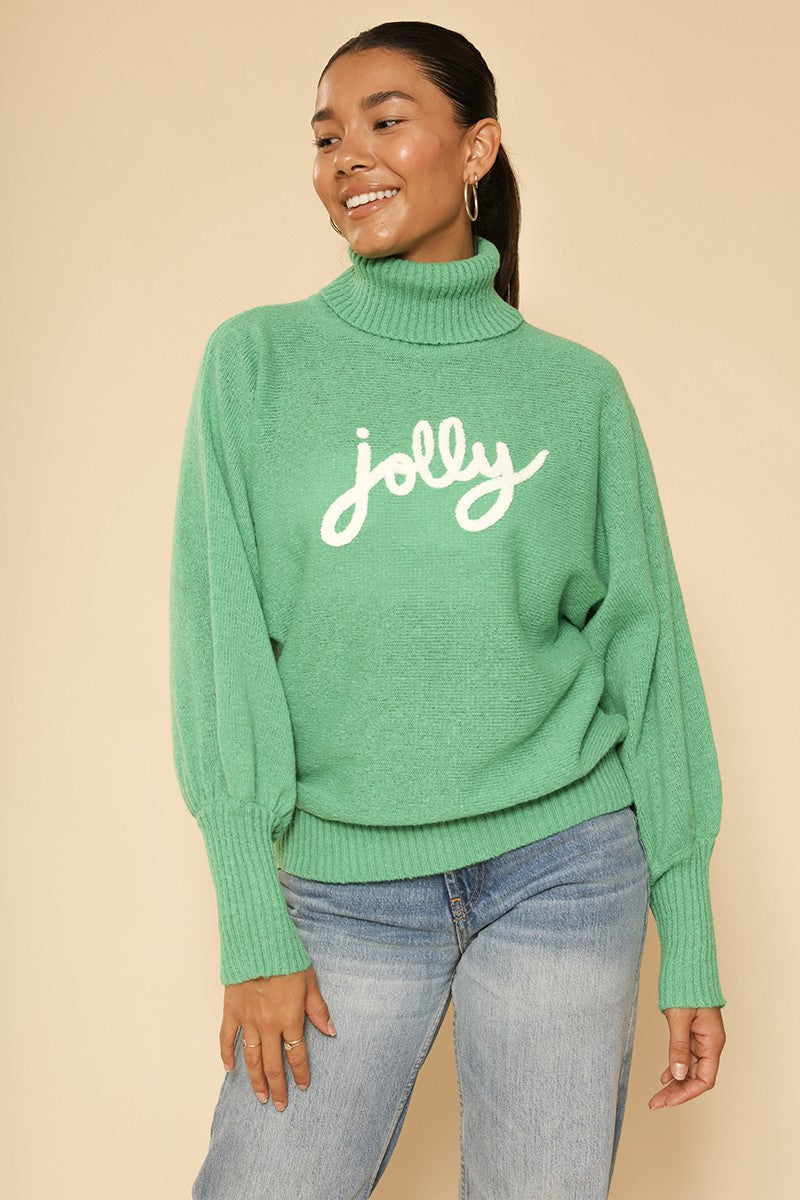 Turtle neck holiday sweater