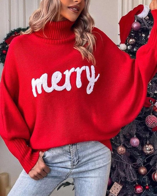 Turtle neck holiday sweater