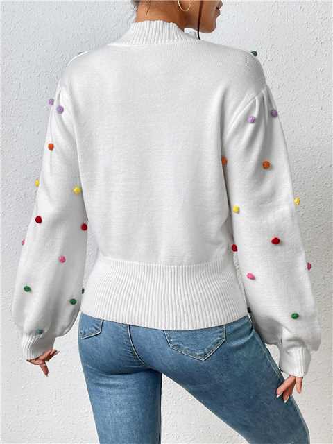 Rainbow Dots Turtleneck