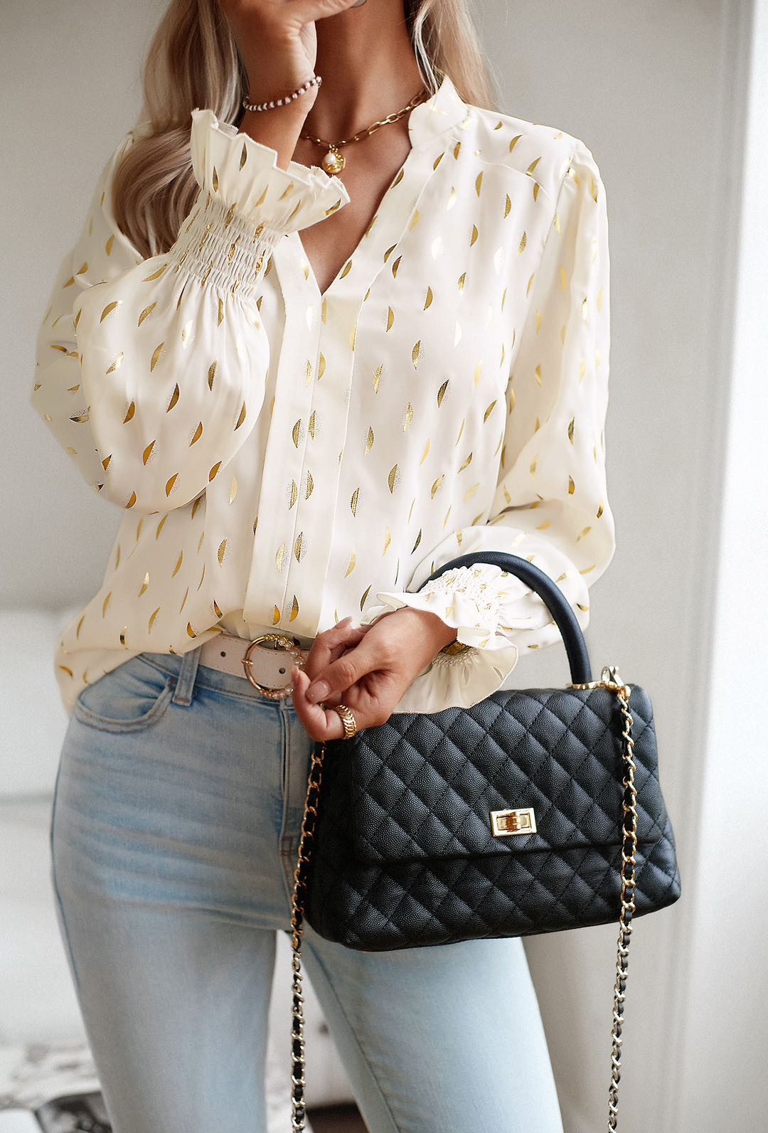 Long sleeve blouse