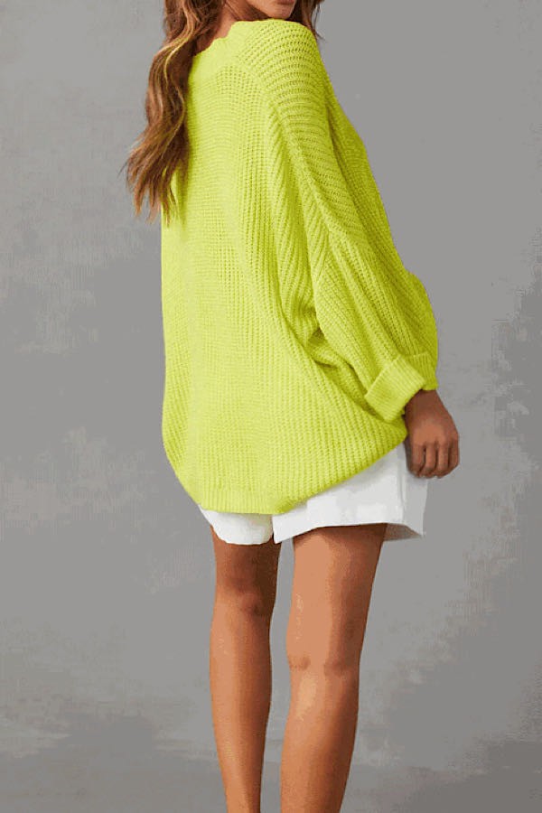 Oversized knit sweater top