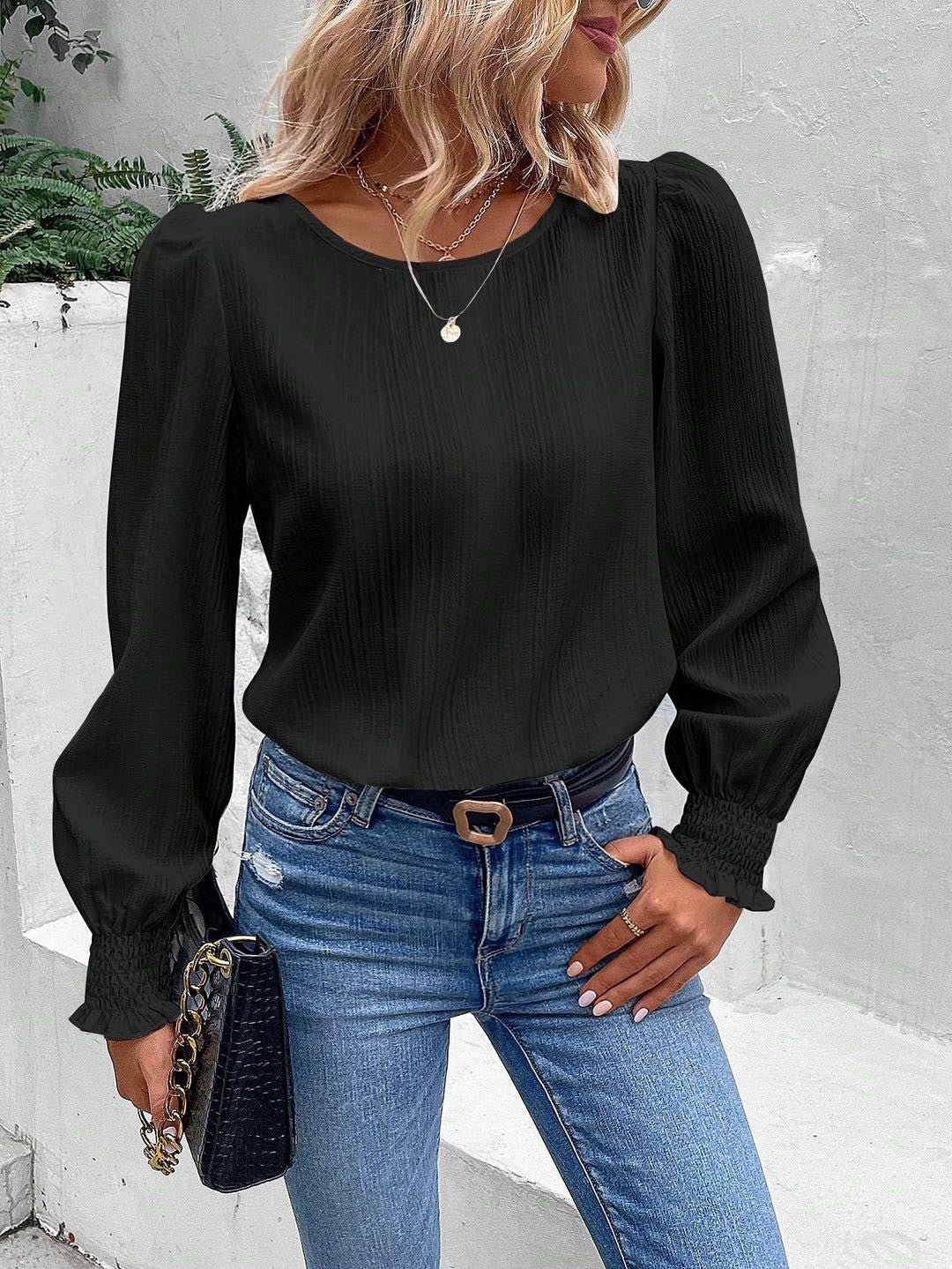 Long sleeve blouse