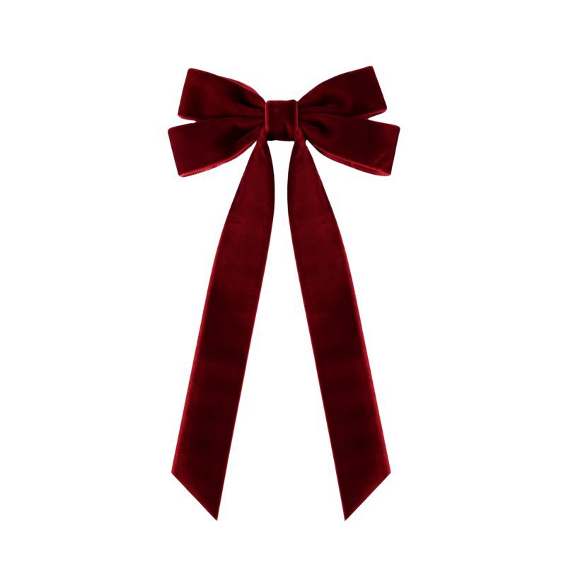 Velvet hair bow