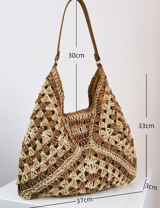 Knit shoulder bag