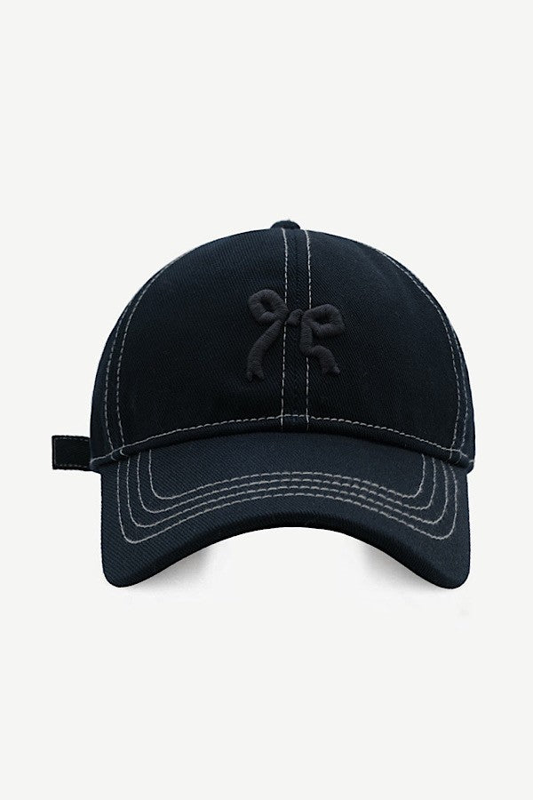 Bow baseball cap