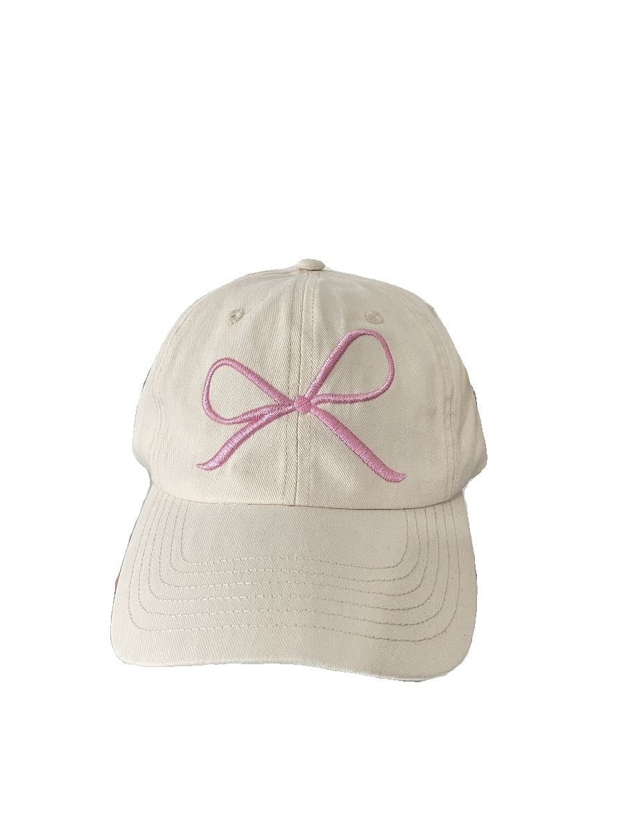 Bow baseball cap