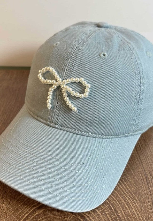 Bow baseball cap