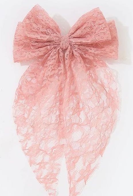 Lace hair bow