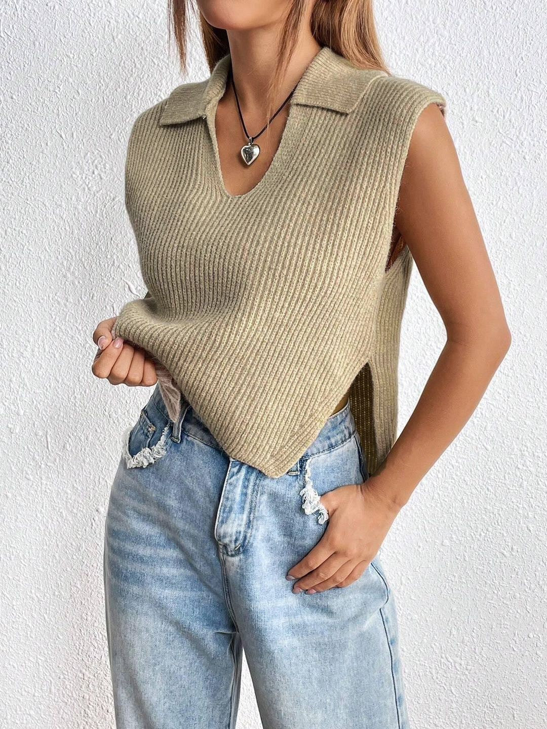 Sleeveless sweater