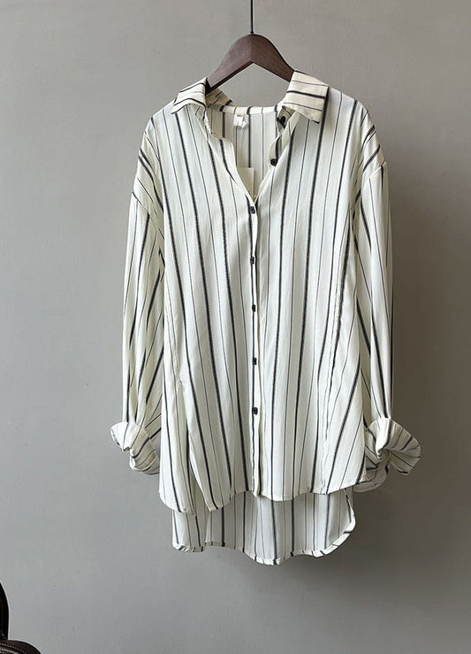 Striped button down shirt