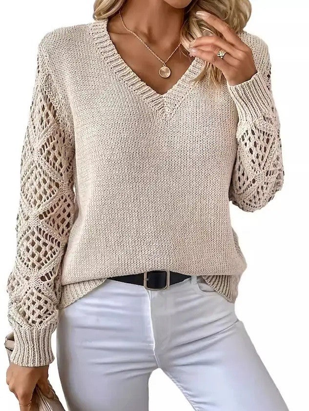 V-neck Knit Sweater