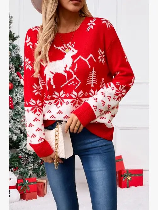 Holiday knit sweater