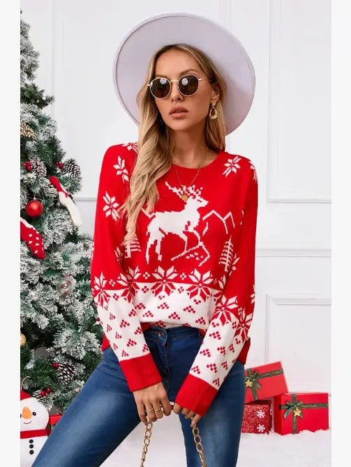 Holiday knit sweater